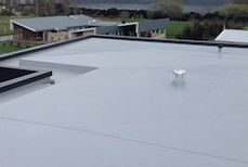 TPO synthetic membrane roof